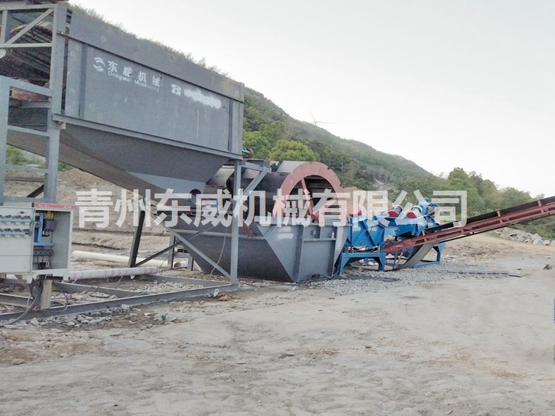 湖南轮式洗沙筛沙脱水筛设备使用现场