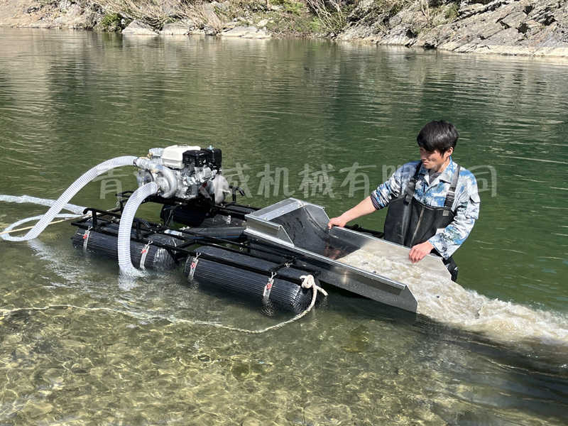 4寸虹吸式淘金船,小型虹吸式淘金船,虹吸式采金设备